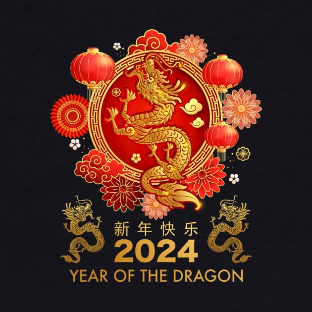 Chinese New Year 2024 Year of the Dragon Happy New Year 2024 by rivkazachariah